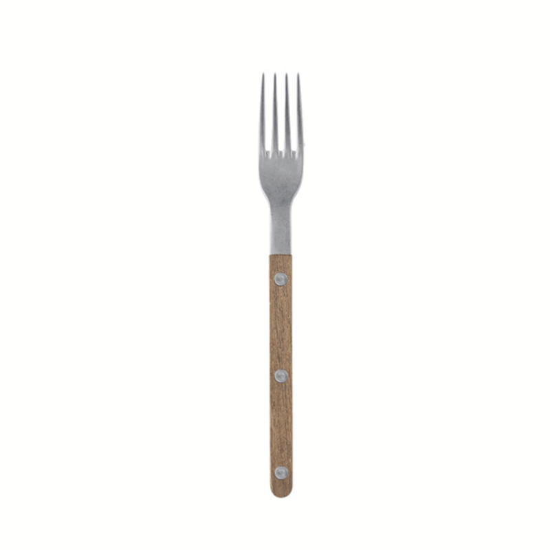 Bistrot Shiny Vintage Salad Fork, Natural Wood