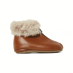 Buy Pepe Shoes Lined Zipper Booties Caramel