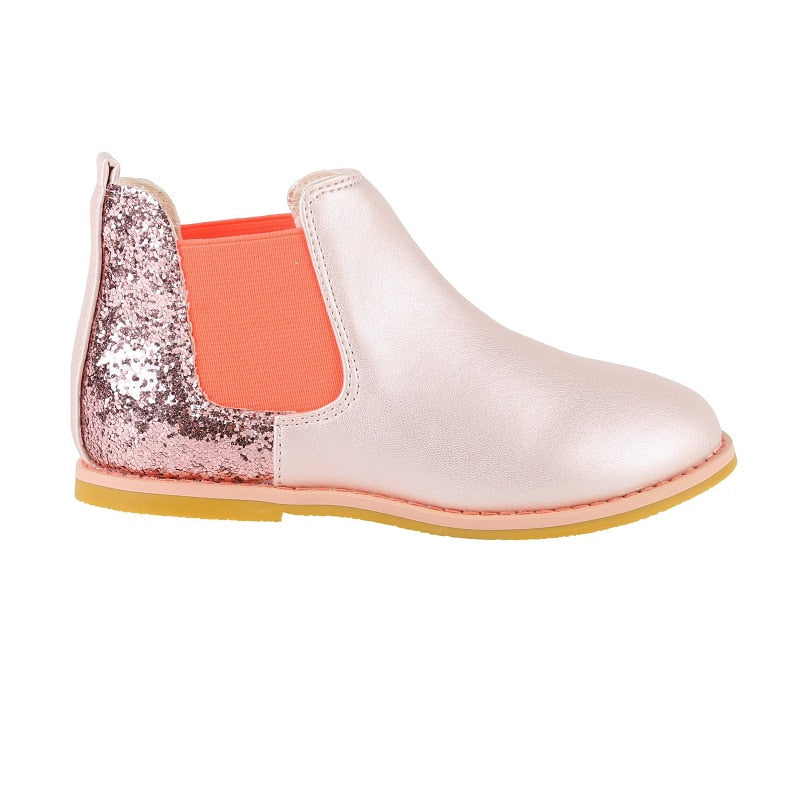 Chelsea Boots W/ Glitter Heels
