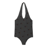 Tinyapple | SS23 | The Animals Observatory | Fish Kids Swimsuit, Black Fruithe animal observatory is 100% cotton black swimsuit with beautiful circle design. 