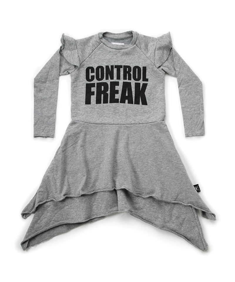 NU1980 Control Freak Dress, Heather Grey
