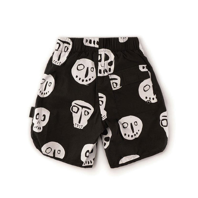 Black Rowdy Masks Surf Shorts